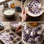 Creamy Frozen Blueberry Greek Yogurt Clusters